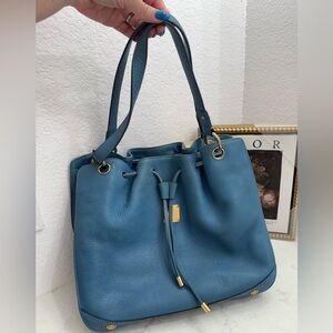 MCM Blue Hobo Bag